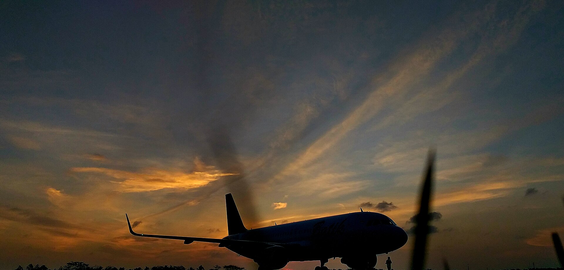 Sunset flying